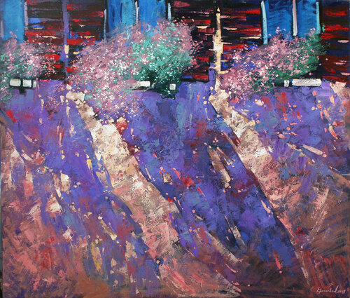 Drawn by the sun par Anastasia Kraineva, Peinture en vente sur Singulart