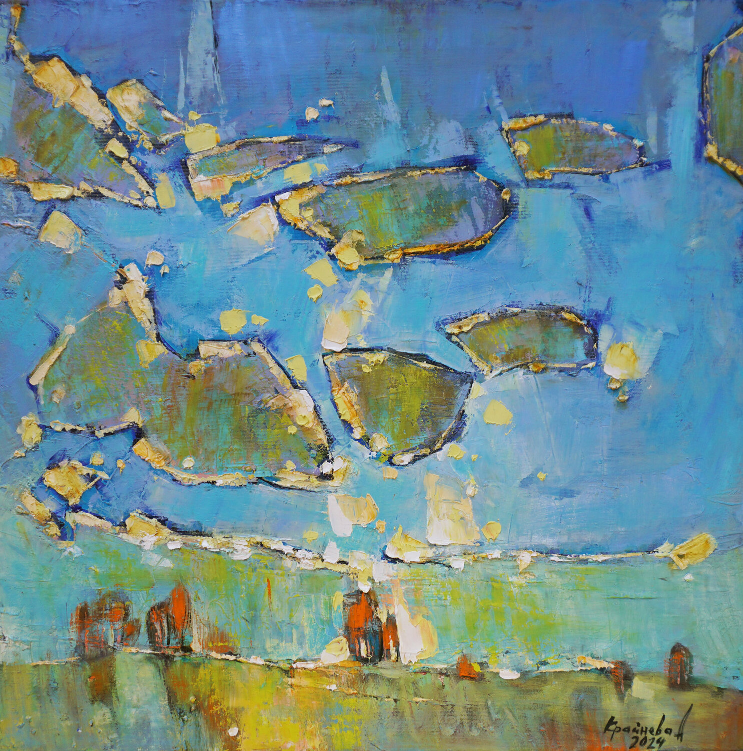 Gold-blue Anastasia Kraineva