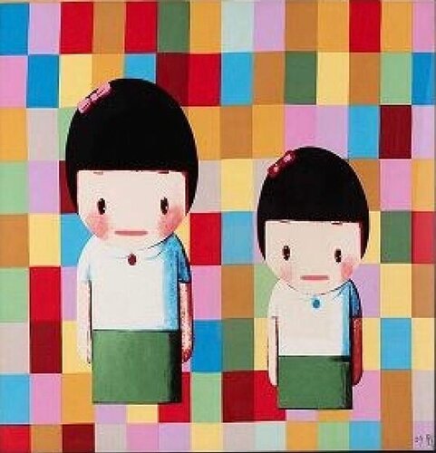 Shanghai Expo Silk Scarf by Liu Ye 刘野, Textile for Sale on Singulart