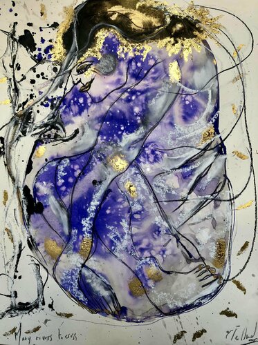 Many river to cross van Emilie Teillaud, Werk op papier te koop op Singulart