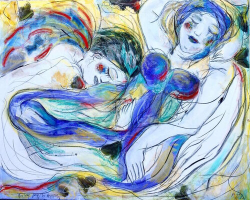 Mes bras pour te reposer van Emilie Teillaud, Schilderij te koop op Singulart