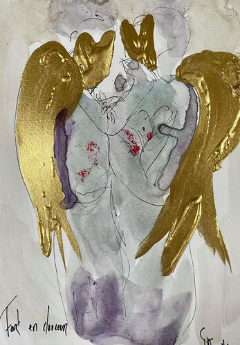 Fort en douceur van Emilie Teillaud, Tekening te koop op Singulart