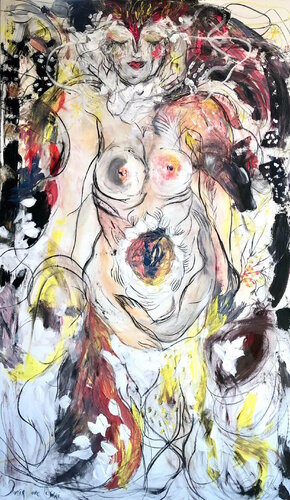 Danser avec le Sacré van Emilie Teillaud, Schilderij te koop op Singulart