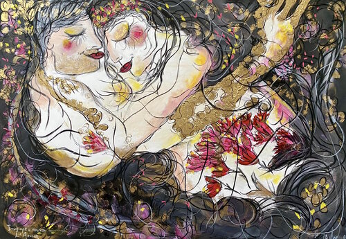 Imaginer à nouveau l’amour van Emilie Teillaud, Schilderij te koop op Singulart
