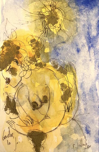 Garder la foi van Emilie Teillaud, Werk op papier te koop op Singulart