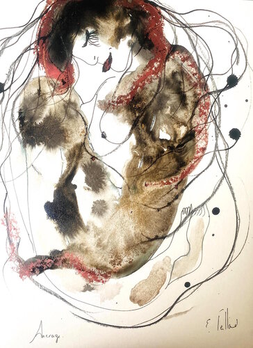 Ancrage van Emilie Teillaud, Tekening te koop op Singulart