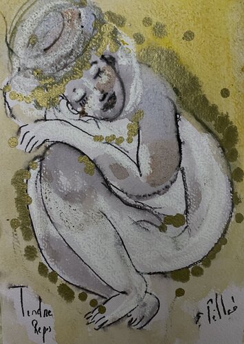 Tendre repos van Emilie Teillaud, Werk op papier te koop op Singulart