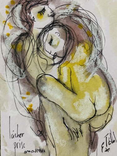 Lâcher prise amoureux van Emilie Teillaud, Tekening te koop op Singulart