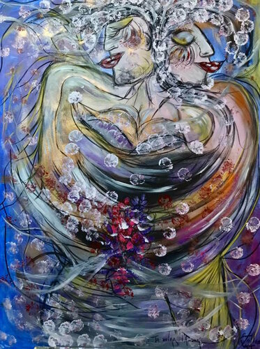 Te couvrir d'amour van Emilie Teillaud, Werk op papier te koop op Singulart