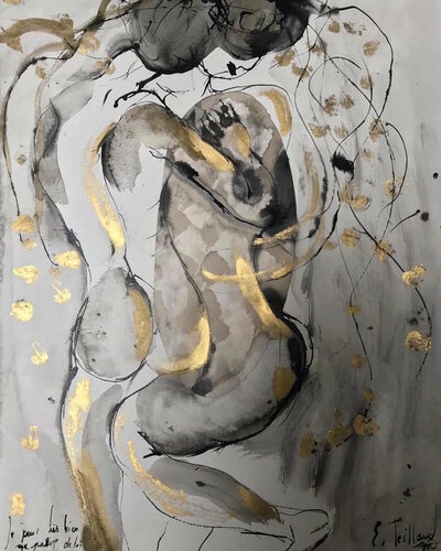 Je peux très bien me passer de toi van Emilie Teillaud, Werk op papier te koop op Singulart