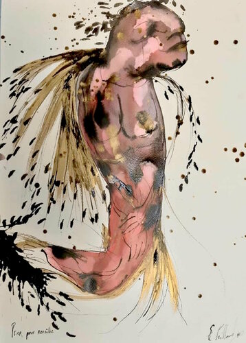 Prier pour renaître di Emilie Teillaud, Opera su carta in vendita su Singulart