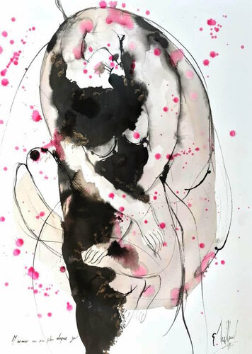 M'aimer un peu plus chaque jour van Emilie Teillaud, Werk op papier te koop op Singulart