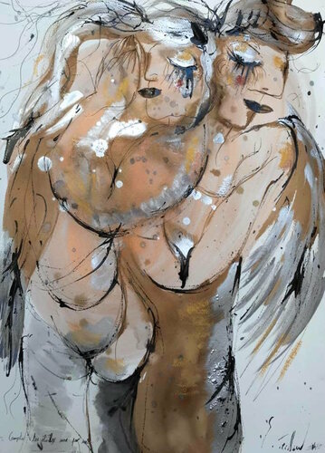 Compter tes étoiles une par une van Emilie Teillaud, Werk op papier te koop op Singulart