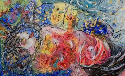 Renaître van Emilie Teillaud, Schilderij te koop op Singulart