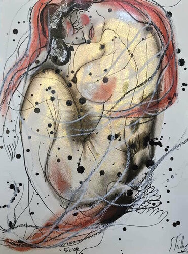 Encrage van Emilie Teillaud, Tekening te koop op Singulart