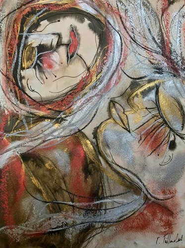 Suspendus van Emilie Teillaud, Tekening te koop op Singulart