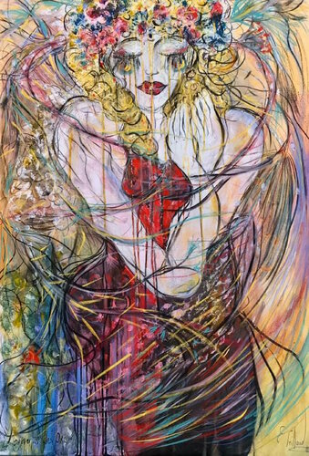 Lagrimas de Oro van Emilie Teillaud, Schilderij te koop op Singulart