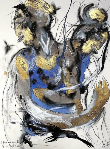 You are royal to me van Emilie Teillaud, Werk op papier te koop op Singulart