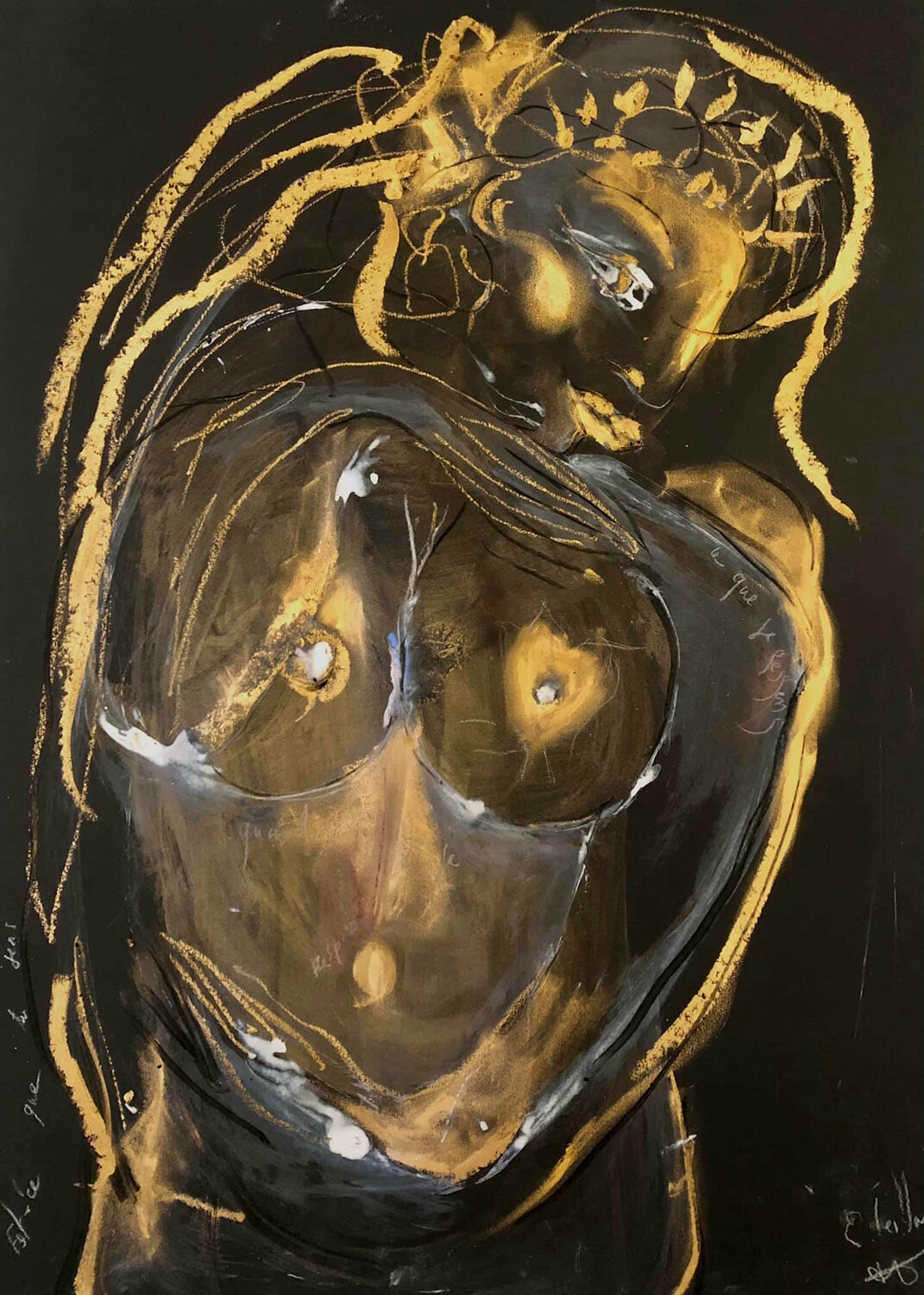 Est-ce que tu sens ce que je ressens Emilie Teillaud Werk auf Papier zu verkaufen