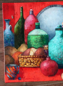 Red Still Life Emil Aziz