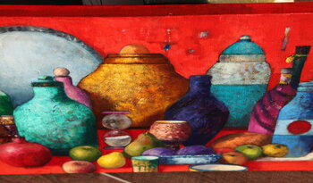 Red Still Life Emil Aziz