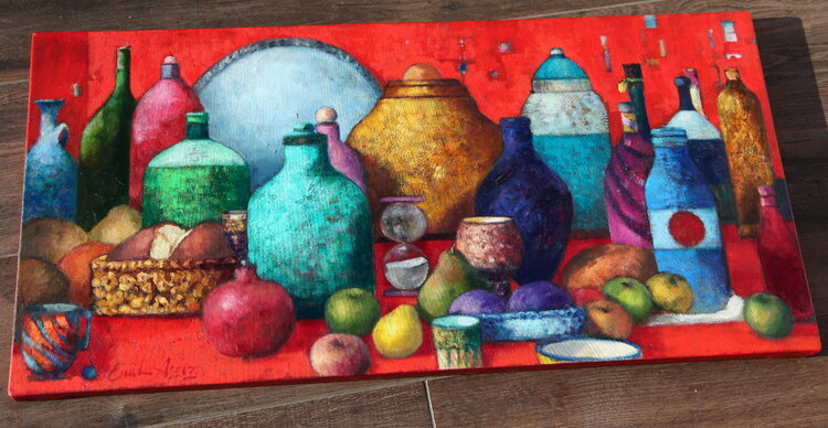 Red Still Life Emil Aziz