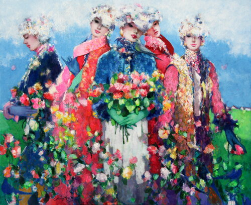 Blooming Clouds di Emil Aziz, Pittura in vendita su Singulart