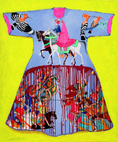 Kaftan - Fight for Love van Emil Aziz, Schilderij te koop op Singulart