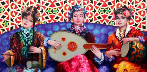 Melodies From the East van Emil Aziz, Schilderij te koop op Singulart