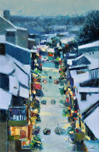 Holiday spirit van Emil Aziz, Schilderij te koop op Singulart