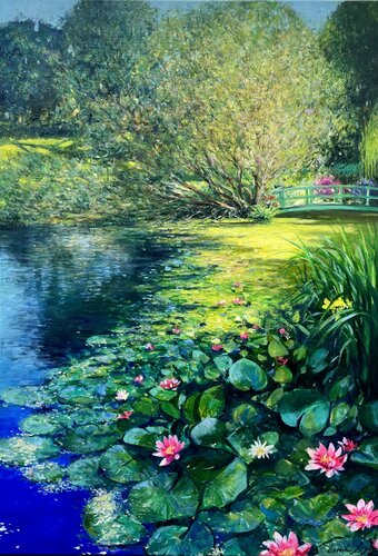 Monet’s Dream di Emil Aziz, Pittura in vendita su Singulart