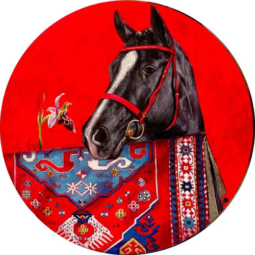 Karabakh Horse IV van Emil Aziz, Schilderij te koop op Singulart