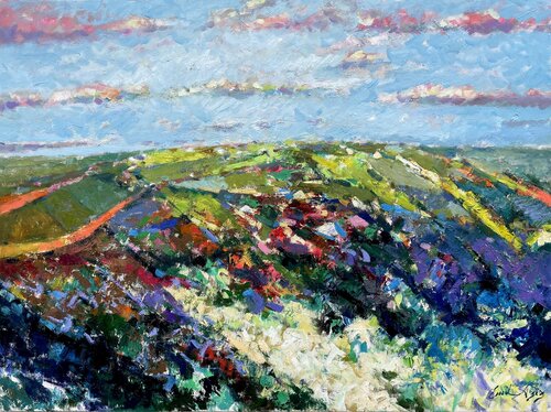 Sunset in the Bay van Emil Aziz, Schilderij te koop op Singulart