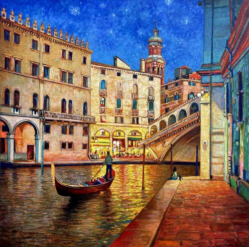 Van Gogh in Venice di Emil Aziz, Pittura in vendita su Singulart