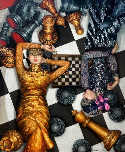 A Game Within a Game de Emil Aziz, Pintura a la venta en Singulart