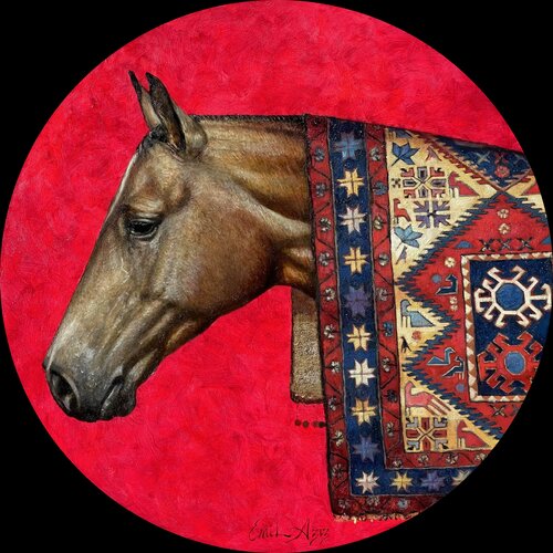Karabakh Horse and Carpet par Emil Aziz, Peinture en vente sur Singulart