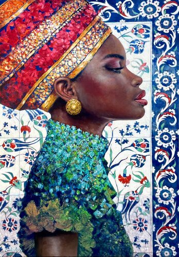 The Princess by Emil Aziz, 油畫 for Sale on Singulart