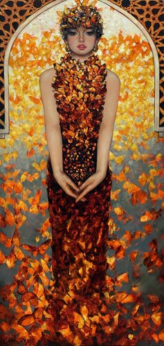 The Butterfly Dress de Emil Aziz, Pintura a la venta en Singulart