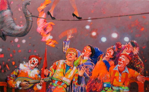 Who Rule the World van Emil Aziz, Schilderij te koop op Singulart