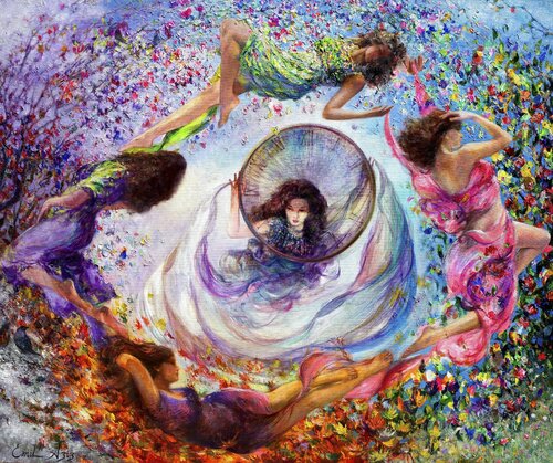 Four Seasons van Emil Aziz, Schilderij te koop op Singulart