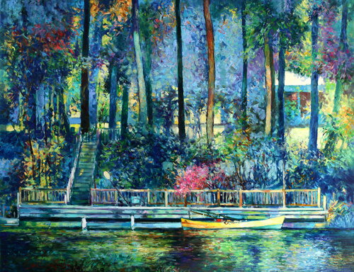 Echoes of Eden van Emil Aziz, Schilderij te koop op Singulart