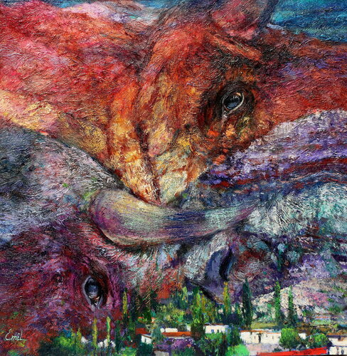 Guardians van Emil Aziz, Schilderij te koop op Singulart
