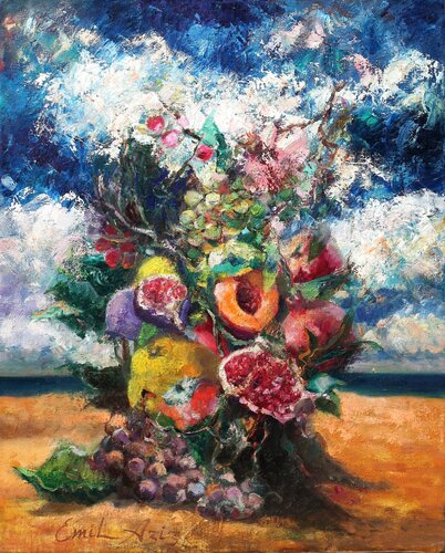 Abundance Tree van Emil Aziz, Schilderij te koop op Singulart