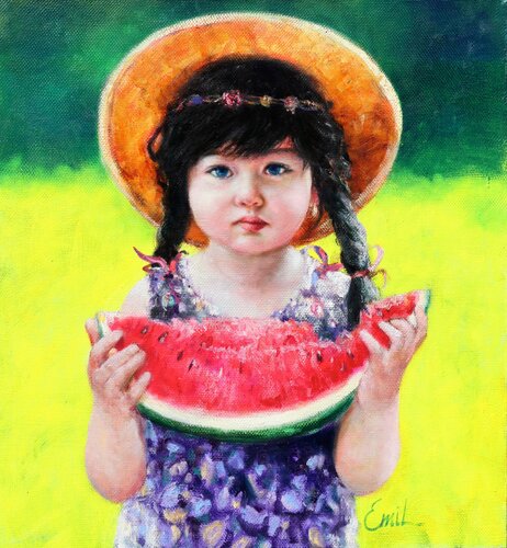 Summer di Emil Aziz, Pittura in vendita su Singulart