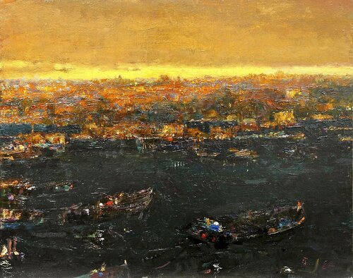 Before a Night Falls van Emil Aziz, Schilderij te koop op Singulart