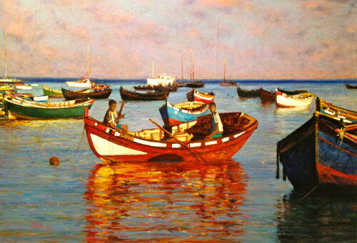 Little Ashes van Emil Aziz, Schilderij te koop op Singulart