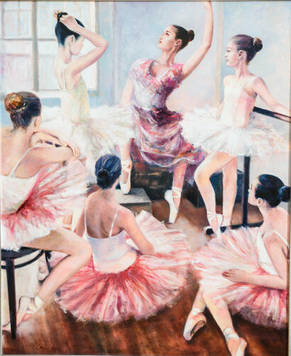 Ballet School van Emil Aziz, Schilderij te koop op Singulart
