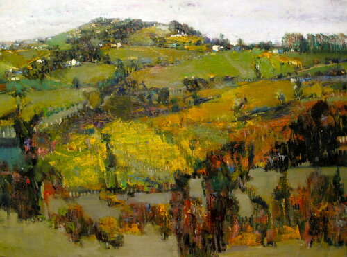 Wine Yards van Emil Aziz, Schilderij te koop op Singulart