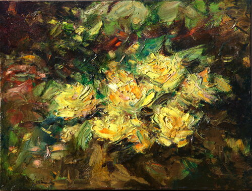 At Night van Emil Aziz, Schilderij te koop op Singulart