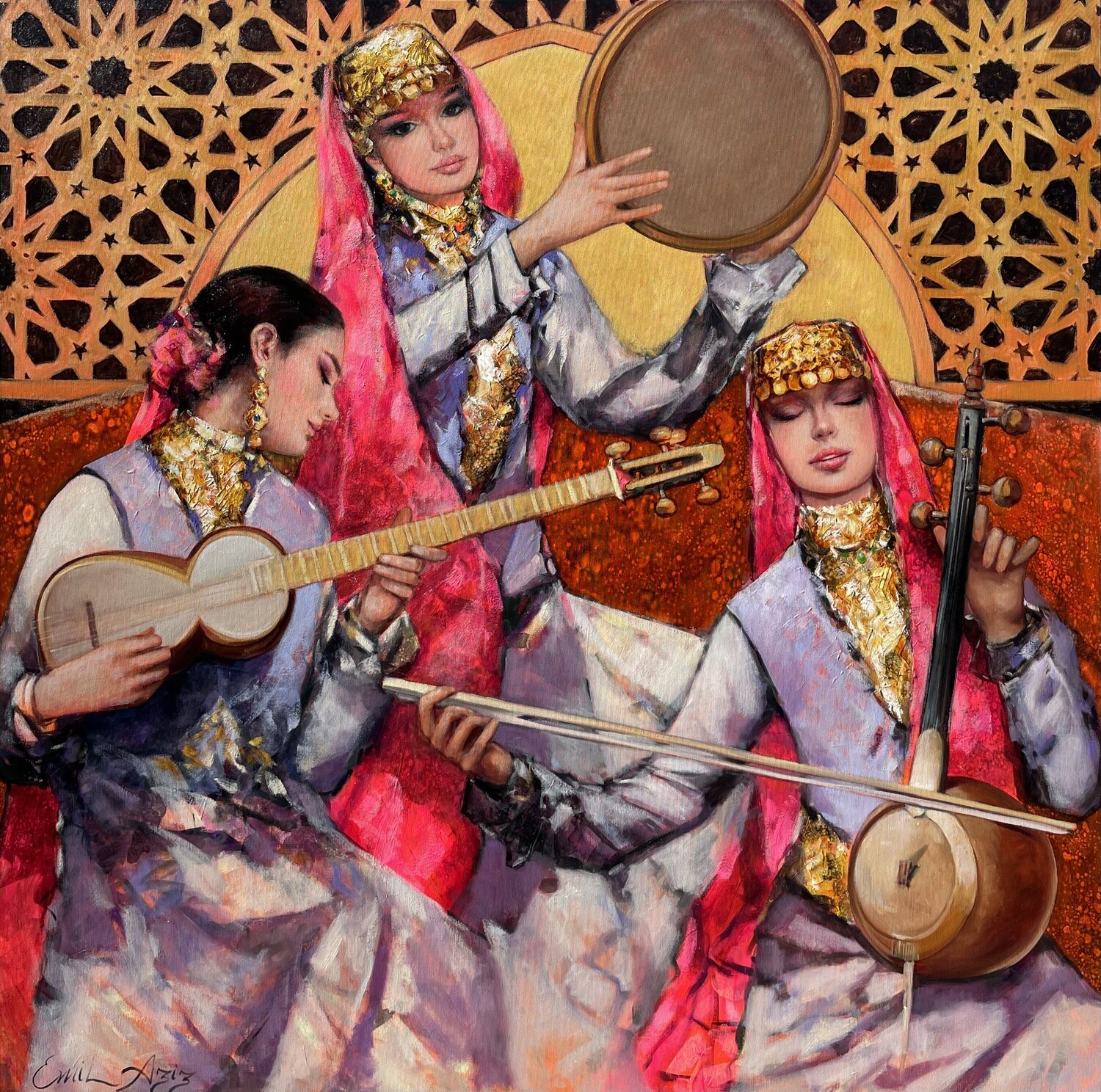 Melodies from Baku Emil Aziz Originalgemälde zu verkaufen
